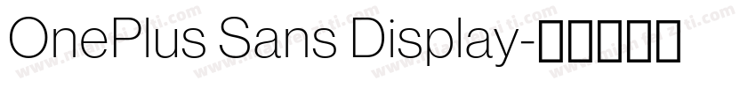 OnePlus Sans Display字体转换